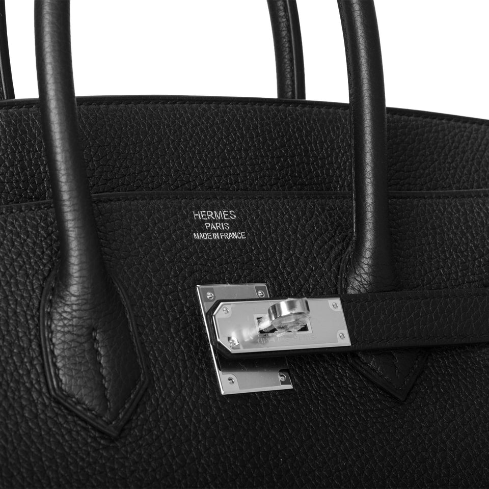Hermes Birkin 35 Black Togo Palladium Hardware