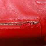 Hermes Birkin 40 Rouge Casaque Togo Palladium Hardware
