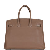 Hermes Birkin 35 Etoupe Togo Palladium Hardware
