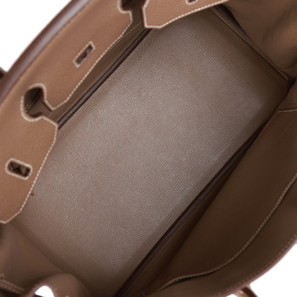 Hermes Birkin 35 Etoupe Togo Palladium Hardware