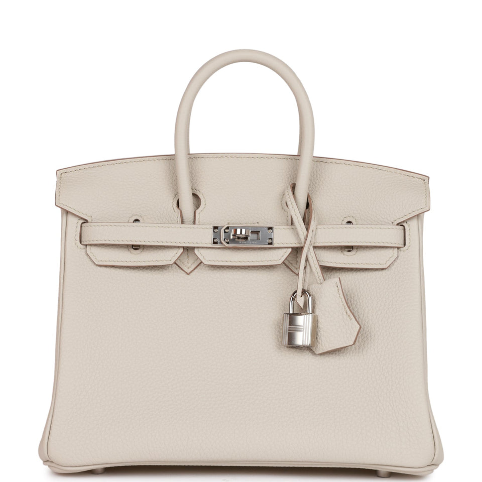 Hermes Birkin 25 Beton Togo Palladium Hardware
