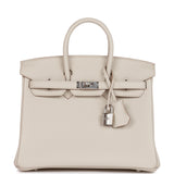 Hermes Birkin 25 Beton Togo Palladium Hardware