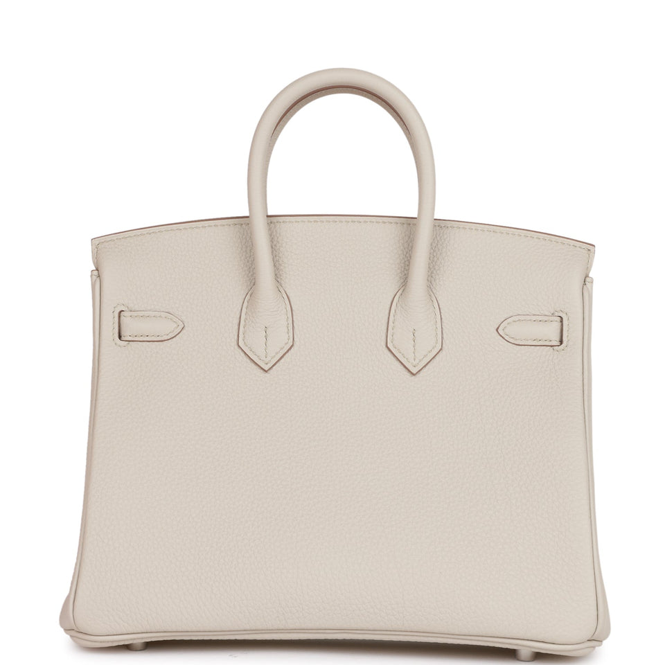 Hermes Birkin 25 Beton Togo Palladium Hardware