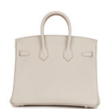 Hermes Birkin 25 Beton Togo Palladium Hardware