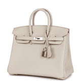Hermes Birkin 25 Beton Togo Palladium Hardware