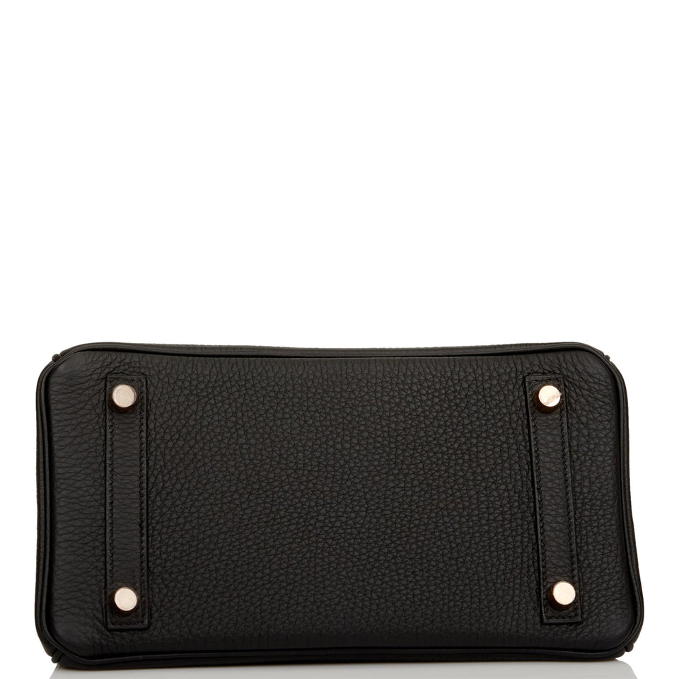 Hermes Birkin 25 Black Togo Rose Gold Hardware