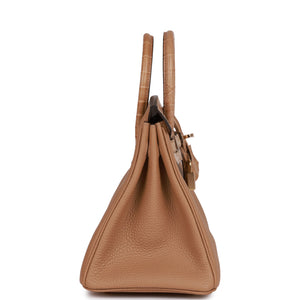 Hermes Birkin 25 Chai Matte Alligator and Togo Touch Permabrass Hardware Deposit 2