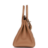 Hermes Birkin 25 Chai Matte Alligator and Togo Touch Permabrass Hardware Deposit 2