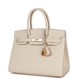 Hermes Birkin Sellier 30 Craie Epsom Gold Hardware