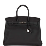 Hermes Birkin 35 Black Togo Palladium Hardware