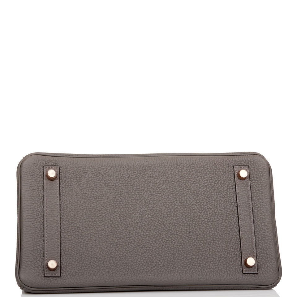 Hermes Birkin 30 Etain Togo Rose Gold Hardware