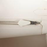 Hermes Birkin 30 White Clemence Palladium Hardware