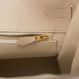 Hermes Craie Togo Birkin 35cm Gold Hardware