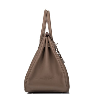 Hermes Birkin 35 Etoupe Togo Palladium Hardware