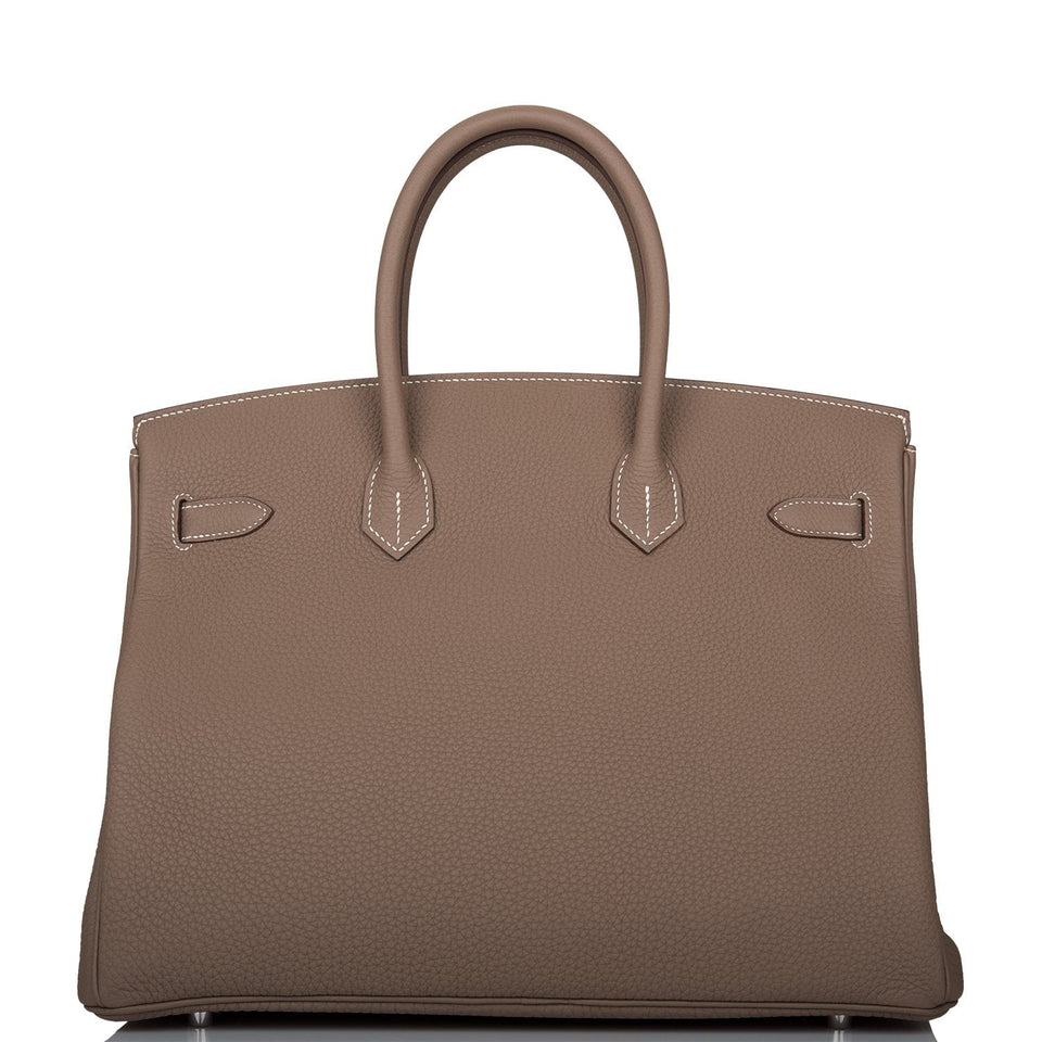 Hermes Birkin 35 Etoupe Togo Palladium Hardware