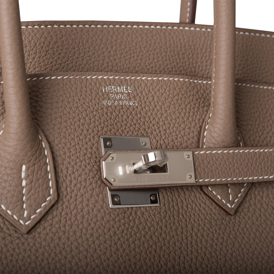 Hermes Birkin 35 Etoupe Togo Palladium Hardware