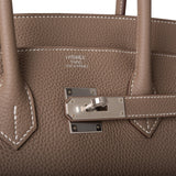 Hermes Birkin 35 Etoupe Togo Palladium Hardware