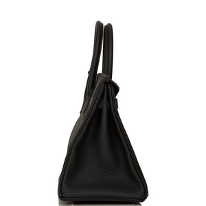Hermes Birkin 30 Black Togo Rose Gold Hardware