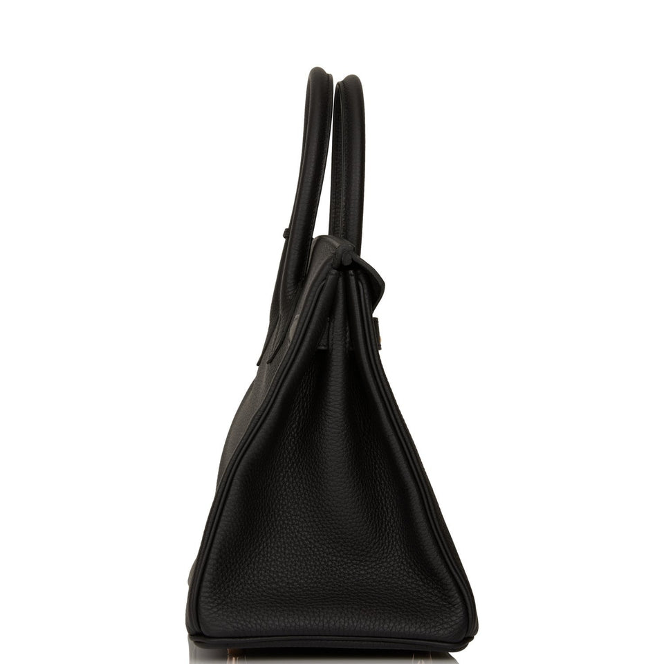 Hermes Birkin 30 Black Togo Rose Gold Hardware