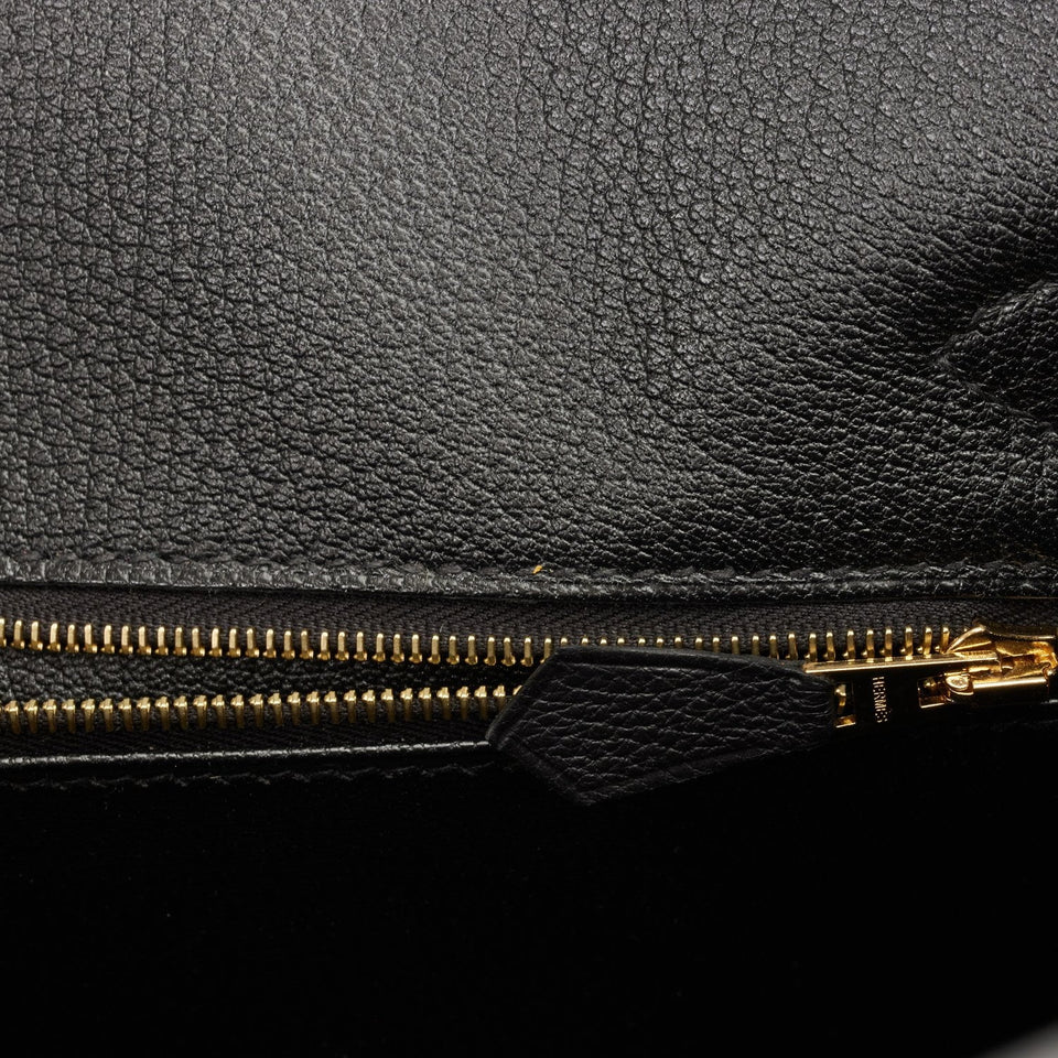 Hermes Birkin 30 Black Togo Rose Gold Hardware