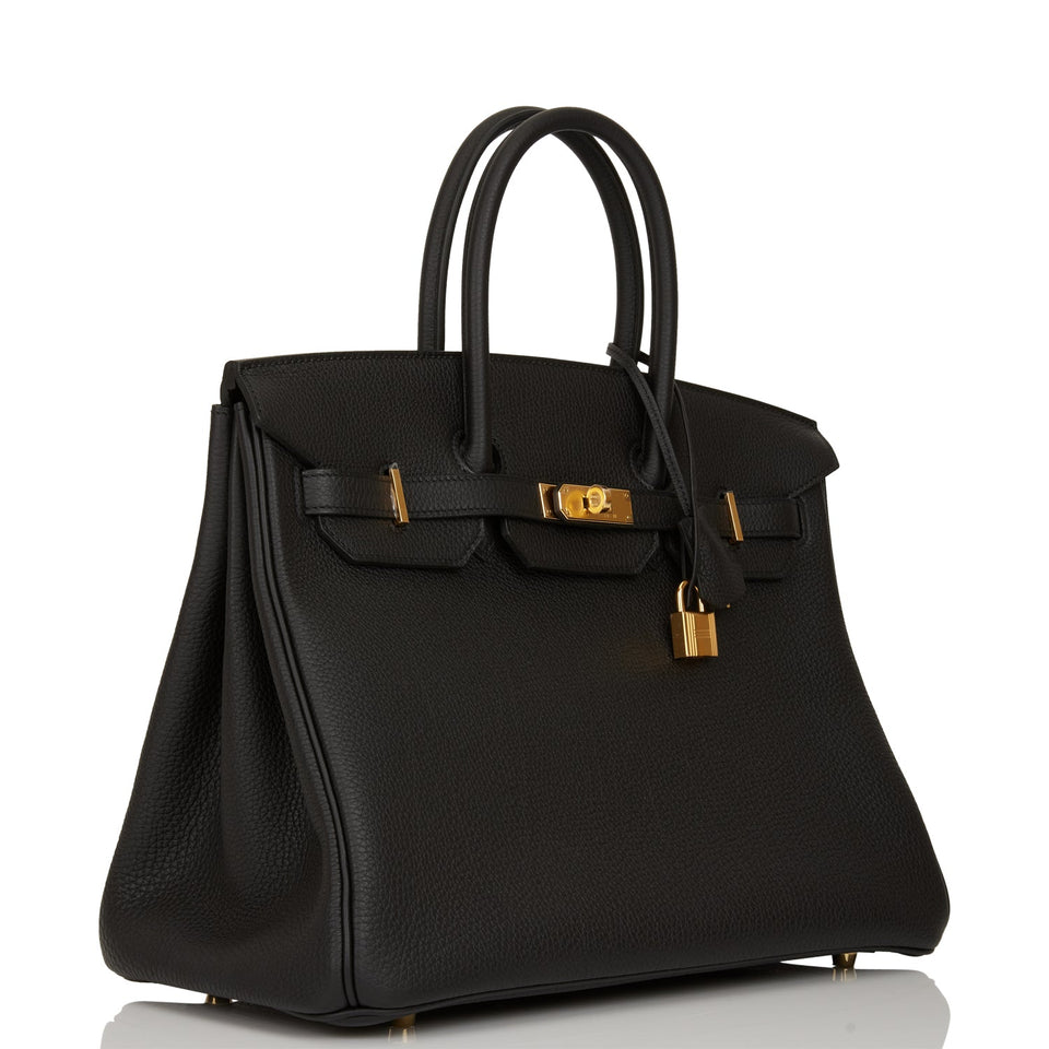 Hermes Birkin 35 Black Togo Gold Hardware