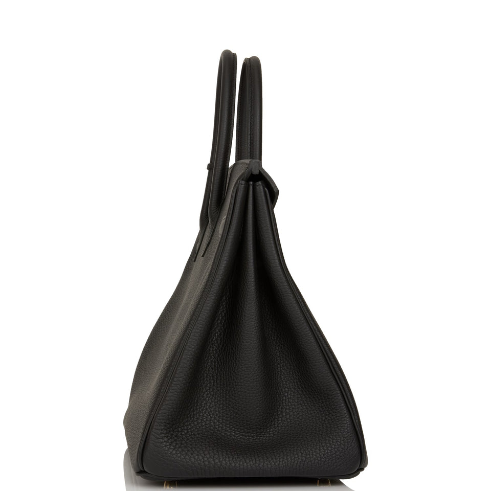 Hermes Birkin 35 Black Togo Gold Hardware