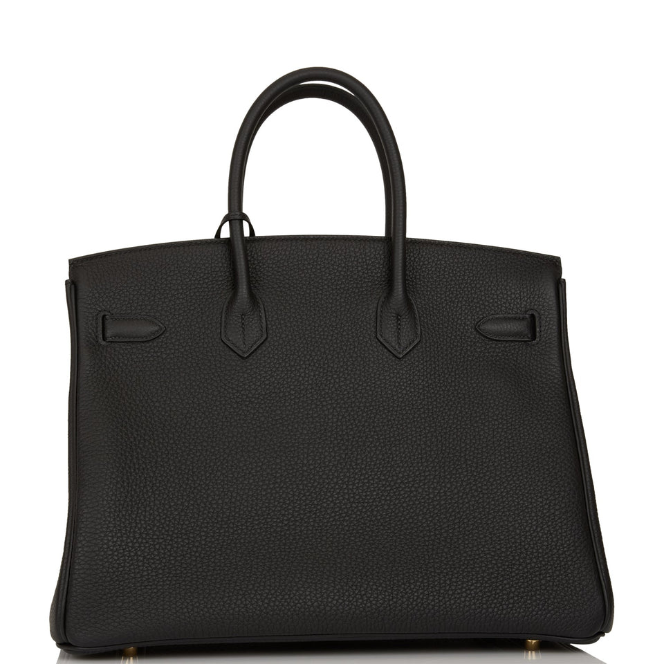 Hermes Birkin 35 Black Togo Gold Hardware