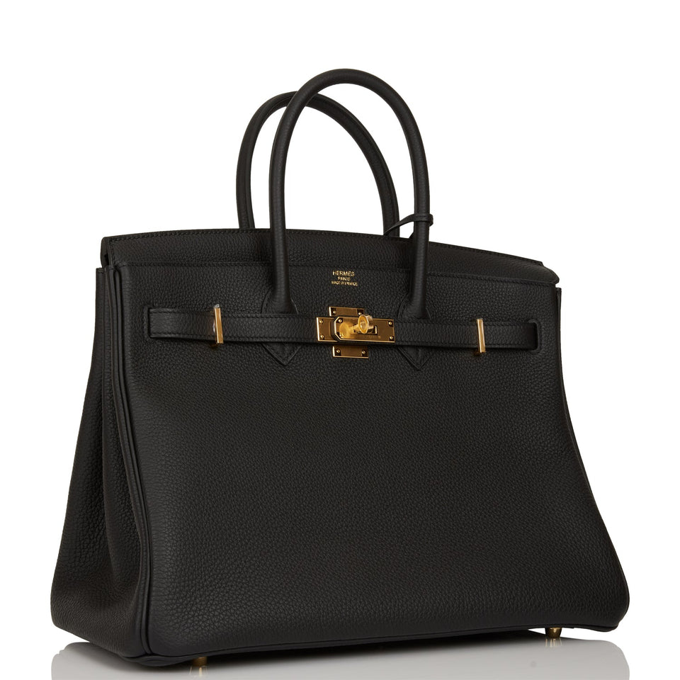 Hermes Birkin 35 Black Togo Gold Hardware