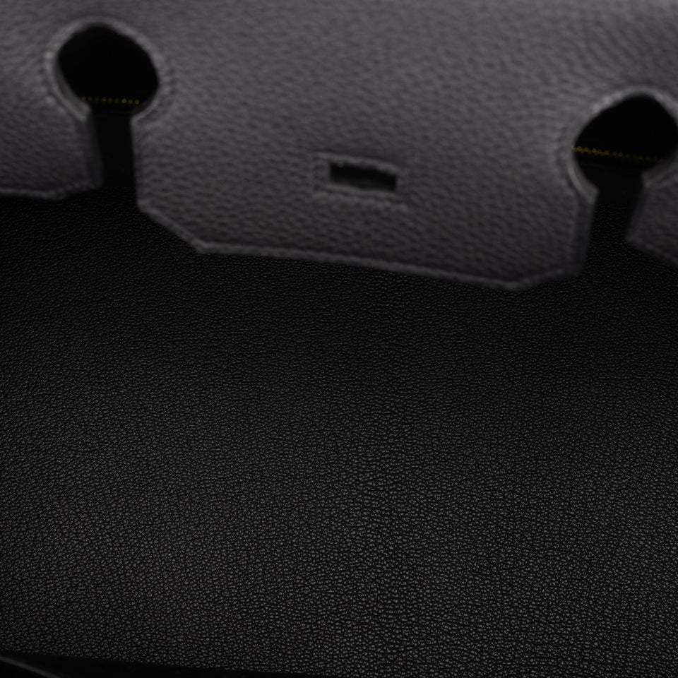 Hermes Birkin 35 Black Togo Gold Hardware