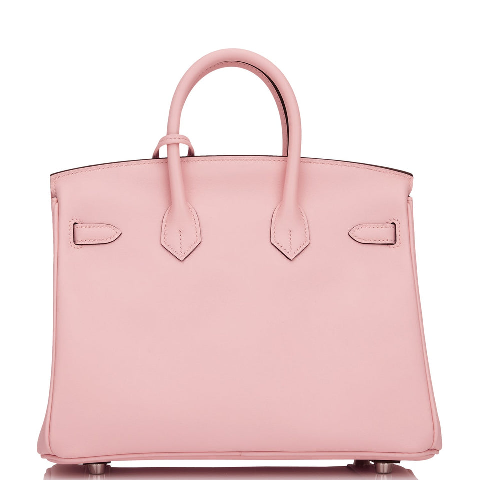 Hermes Birkin 25 Rose Sakura Jonathan Palladium Hardware