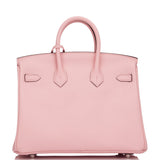 Hermes Birkin 25 Rose Sakura Jonathan Palladium Hardware