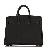 Hermes Birkin 25 Black Togo Gold Hardware