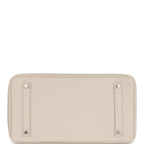 Hermes Birkin 35 Craie Togo Palladium Hardware