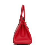 Hermes Birkin 30 Rouge Casaque Epsom Gold Hardware