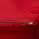 Hermes Birkin 30 Rouge Casaque Epsom Gold Hardware