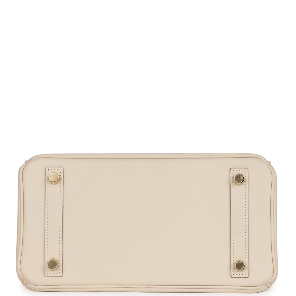 Hermes Birkin 25 Craie Swift Gold Hardware