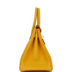 Hermes Birkin 30 Jaune Ambre Togo Gold Hardware