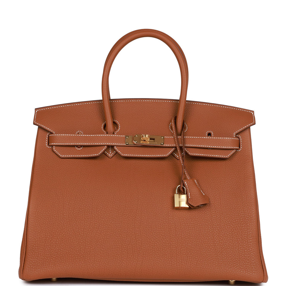 Hermes Birkin 35 Gold Togo Gold Hardware