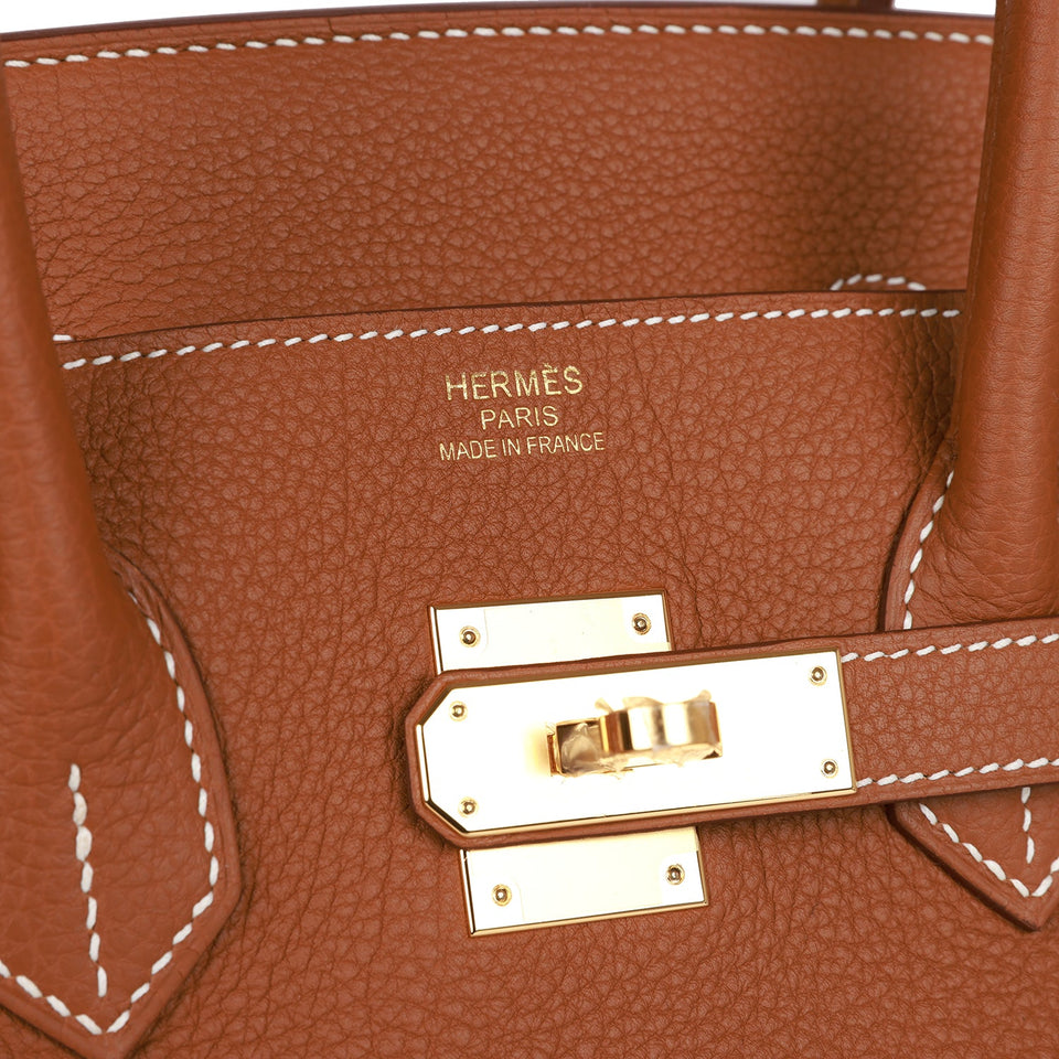 Hermes Birkin 35 Gold Togo Gold Hardware