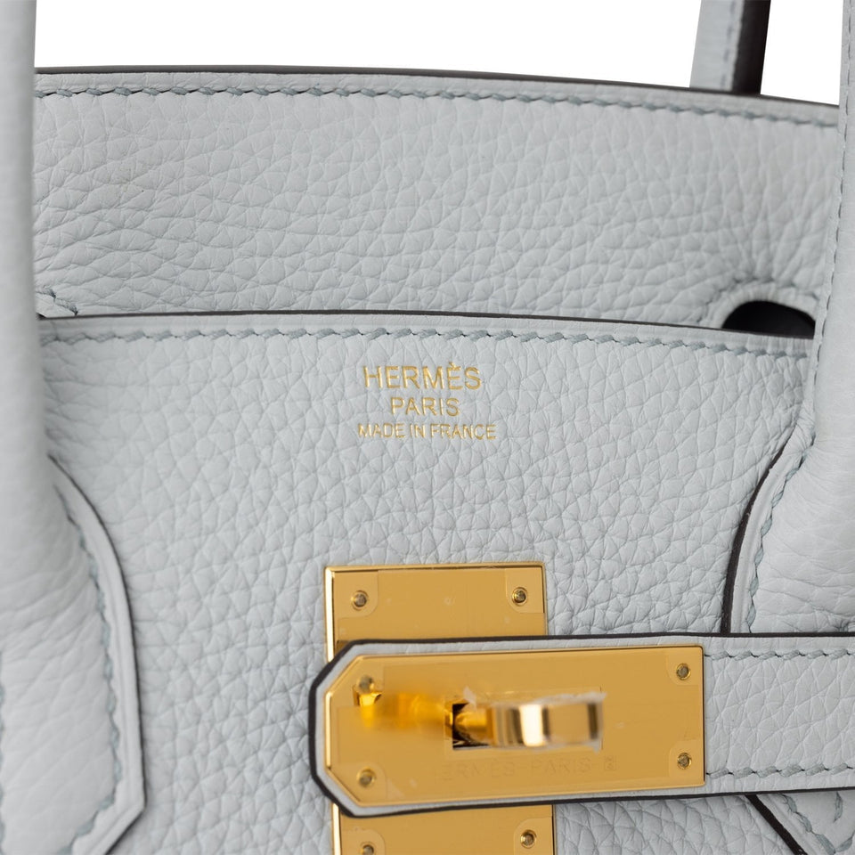 Hermes Birkin 30 Bleu Pale Clemence Gold Hardware Payment 1 for PW