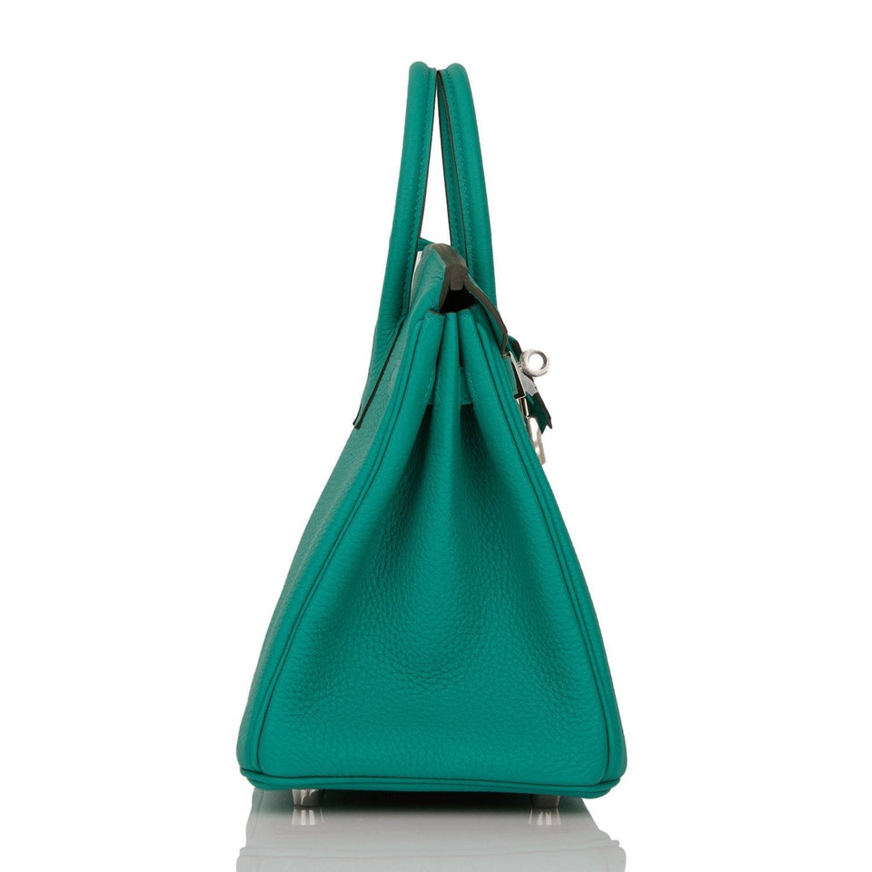 Hermes Birkin 25 Vert Verone Verso Togo Palladium Hardware