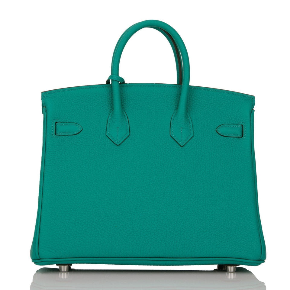 Hermes Birkin 25 Vert Verone Verso Togo Palladium Hardware