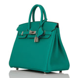 Hermes Birkin 25 Vert Verone Verso Togo Palladium Hardware
