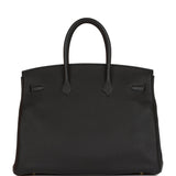Hermes Birkin 35 Black Togo Gold Hardware