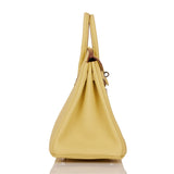 Hermes Birkin 25 Jaune Poussin Togo Palladium Hardware