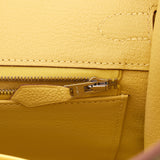 Hermes Birkin 25 Jaune Poussin Togo Palladium Hardware