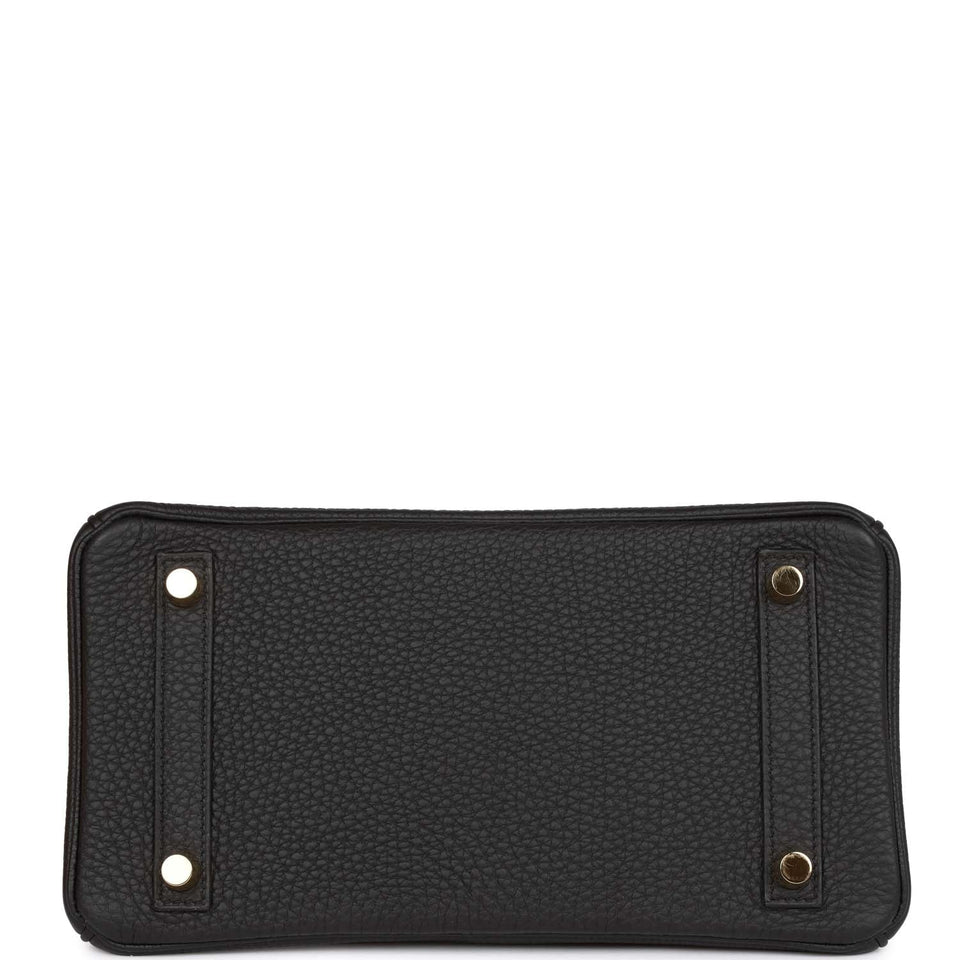 Hermes Birkin 25 Black Togo Gold Hardware