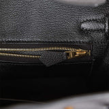 Hermes Birkin 25 Black Togo Gold Hardware