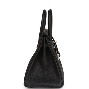 Hermes Birkin 25 Black Togo Palladium Hardware
