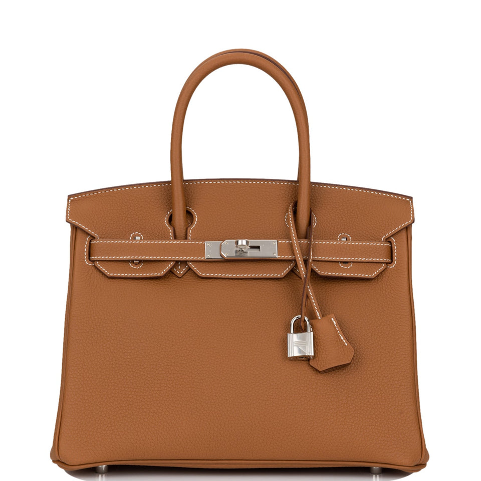 Hermes Birkin 30 Gold Togo Palladium Hardware